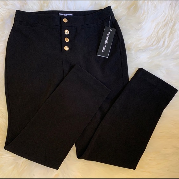 Karl Lagerfeld Pants - Karl Lagerfeld Black Trouser Dress Pants Size 4